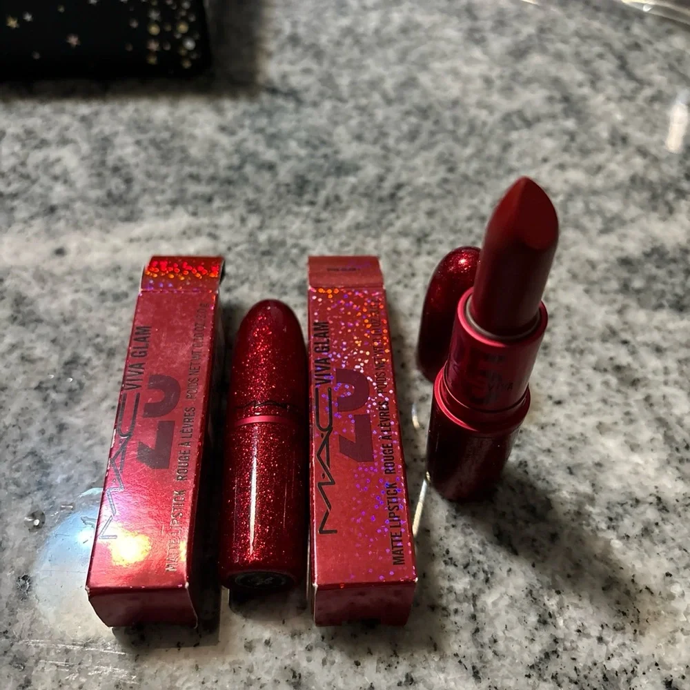MAC Viva Glam I Lipstick (Intense Brownish Blue-Red) Matte 25th Anniversary NEW